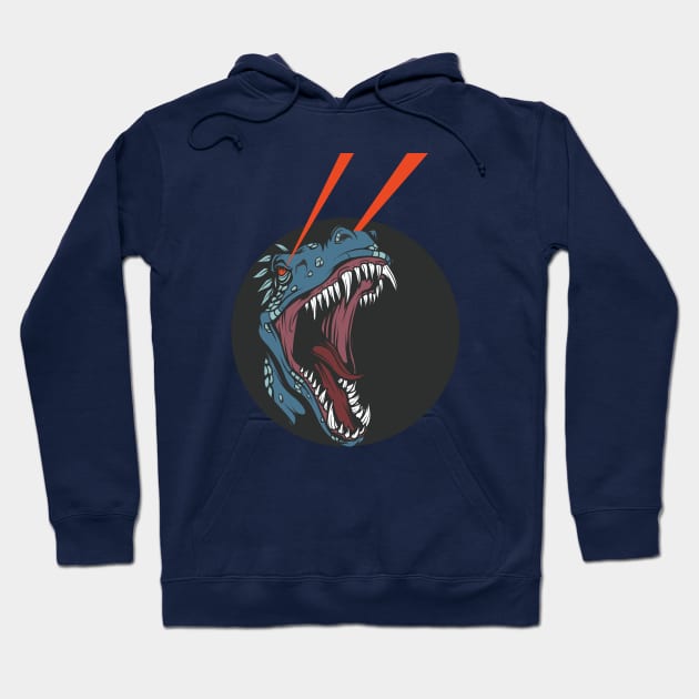 laser dinosaur Hoodie by Shapwac12